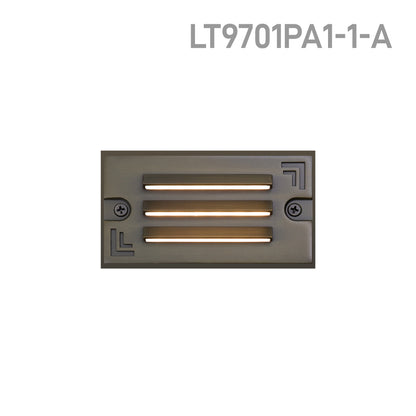 LT9701PA Die Cast Brass Grating RGB CCT Tunable Smart Step Light