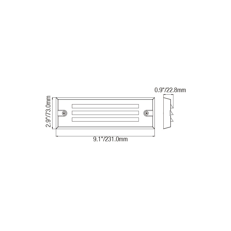 LT9701PA Die Cast Brass Grating RGB CCT Tunable Smart Step Light