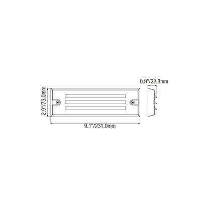 LT9701PA Die Cast Brass Grating RGB CCT Tunable Smart Step Light