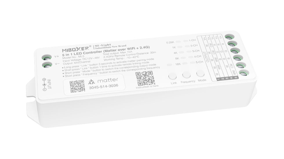 ML5, 5 in 1 Controller (Matter Over WiFi+2.4GHz) Max 15A