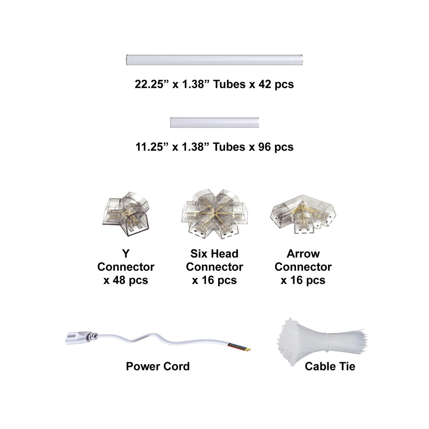 Hexagon LED Lighting Diamond Style NE-D08-A0565, 780W, 6500K