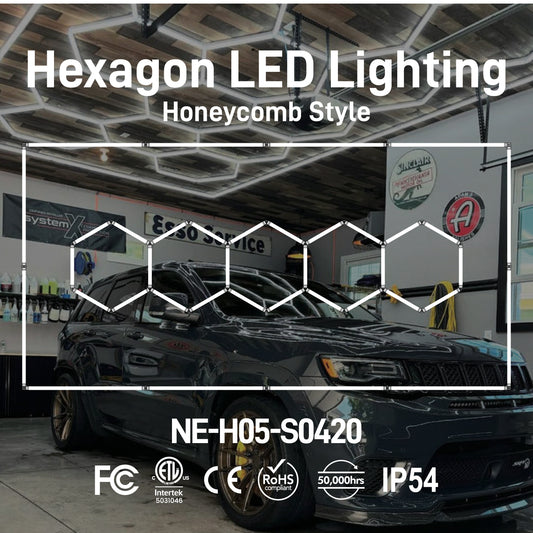 Hexagon LED Lighting Honeycomb Style NE-H05-S0420, 471W, 6500K