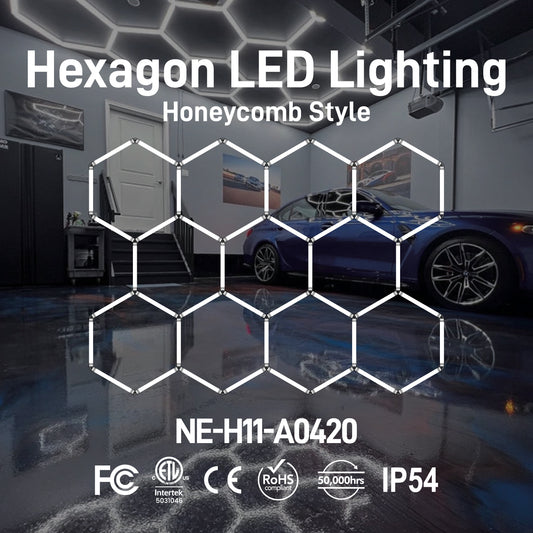 Hexagon LED Lighting Honeycomb Style NE-H11-A0420, 415W, 6500K