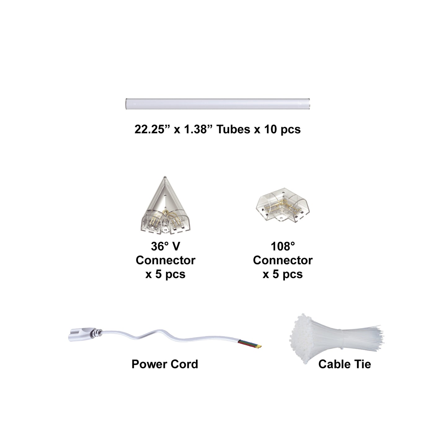 Hexagon LED Lighting Star Shape Style NE-S01-S0565, 145W, 6500K