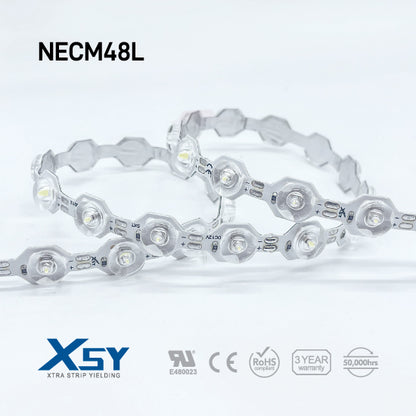NECM48L, Flexible LED Strip Lens 48led/m, 12V, 17W/m, 20M(65.5FT)