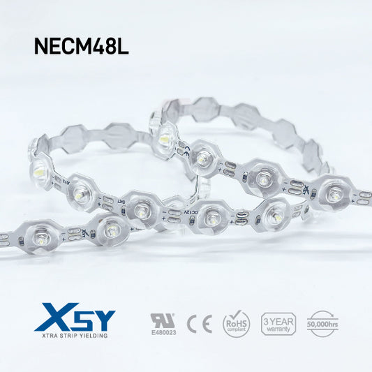 NECM48L, Flexible LED Strip Lens 48led/m, 12V, 17W/m, 20M(65.5FT)
