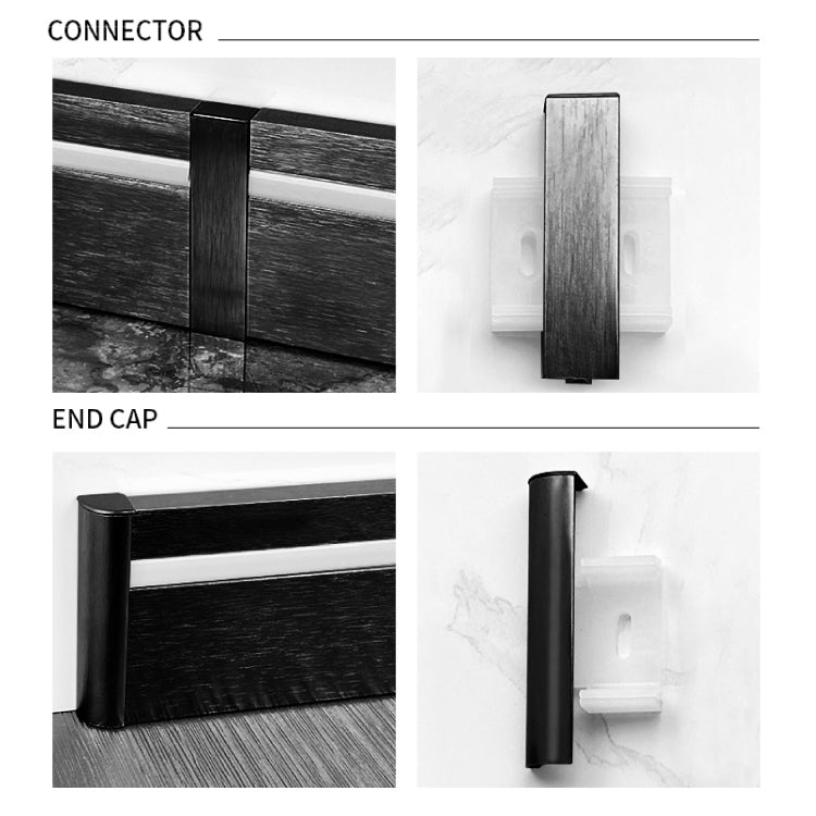 NRMS-A-03 Lumi Base Moulding 120mm Clip-Type, Aluminum material
