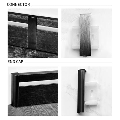 NRMS-A-03 Lumi Base Moulding 120mm Clip-Type, Aluminum material