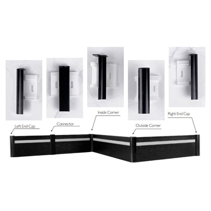 NRMS-A-03 Lumi Base Moulding 120mm Clip-Type, Aluminum material