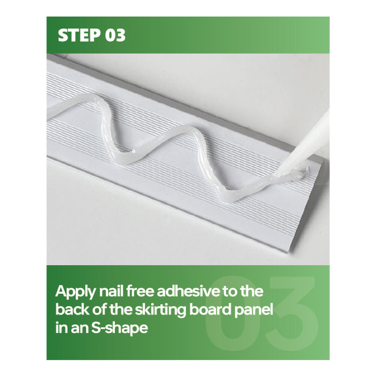 NRMS-A-09 Lumi Base Moulding 80mm Clip-Type, Aluminum material