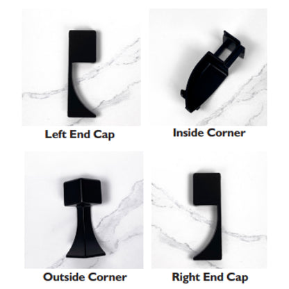 NRMS-A-09 Lumi Base Moulding 80mm Clip-Type, Aluminum material