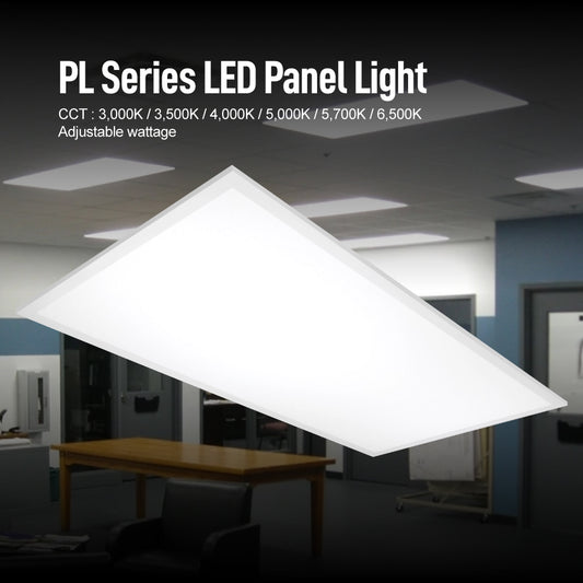 LED Panel Light, PL Series, Adjustable CCT and Wattage, PIR/Microwave Sensor, ETL/DLC