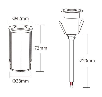 PLC-RD1 - 2W RGBW LED Underground Light (PLC)