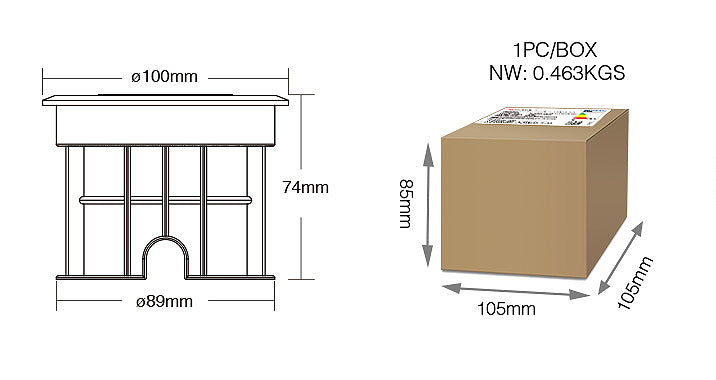 PLC-RD2 - 5W RGB+CCT LED Underground Light (PLC)