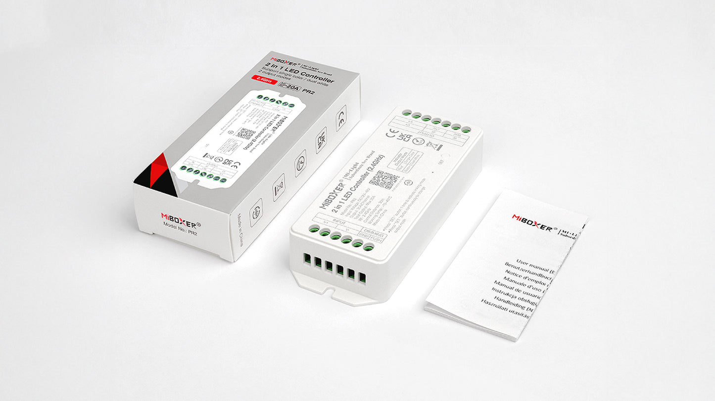 PR2 - 2 in 1 LED Controller (2.4GHz) Output Max 20A