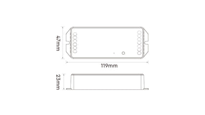PW2, 2 in 1 LED Controller (WiFi+2.4G) Output Max 20A (Copy)