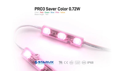 Starux, Channel LED Module, PRO3 Color 0.72W, 1,000 pcs in 1 box