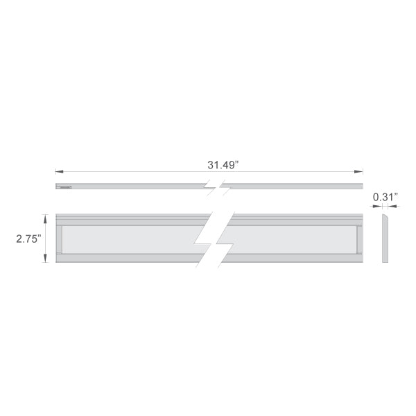 SKP Lurker Length 31.5" LED Shelf Lighting 13W x 1 pcs + 12V-20W Power Set