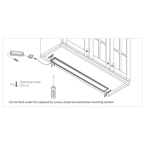 SKP Lurker Length 31.5" LED Shelf Lighting 13W x 1 pcs + 12V-20W Power Set