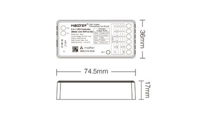 SM5, 5 in 1 Controller (Matter Over WiFi+2.4GHz)