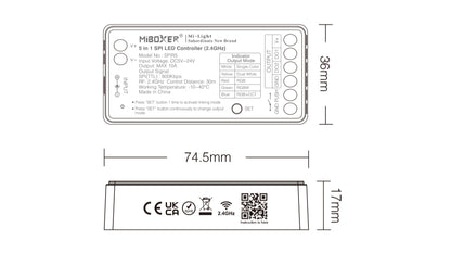 SPIR5, 5 in 1 SPI LED Controller (2.4GHz)