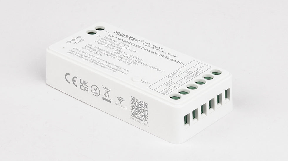 SPIW5, 5 in 1 SPI+DMX LED Controller (WiFi+2.4G)