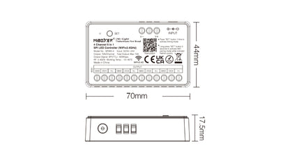 SPIW5-4, 4-Channel 5 in 1 SPI LED Controller (WiFi+2.4G)