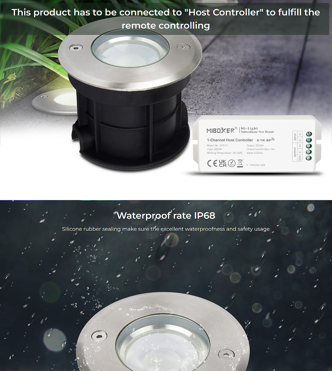 SYS-RD1 Outdoor 5W RGB+CCT LED Underground Light (Subordinate Lamp)