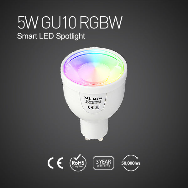 FUT018-5W GU10 RGBW Smart LED Spotlight