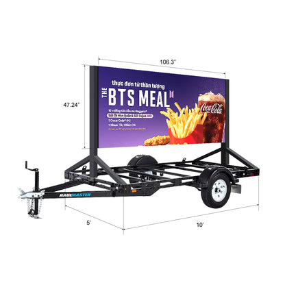 P6.8 Trailer Digital LED Signage 4 x 9 with Generator