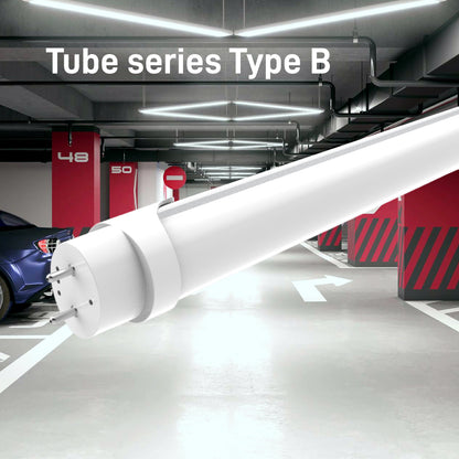 Type B LED T8 Tube, Double Brightness, Single/Double Ended, DLC Certified