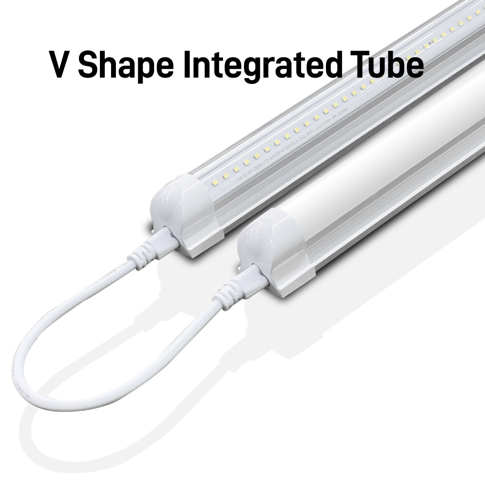 Led V Shape ALI LED V-Shape T8 Shop Light, High Output, Linkable, ETL/DLC Certifie ...