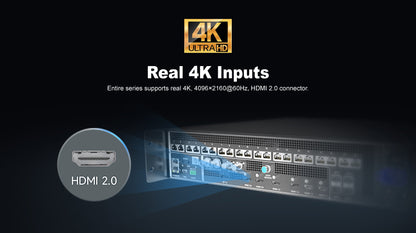VX Pro Series, NovaStar LED Display Controller, Entire series supports real 4K, 4096×2160@60Hz, HDMI 2.0 connector