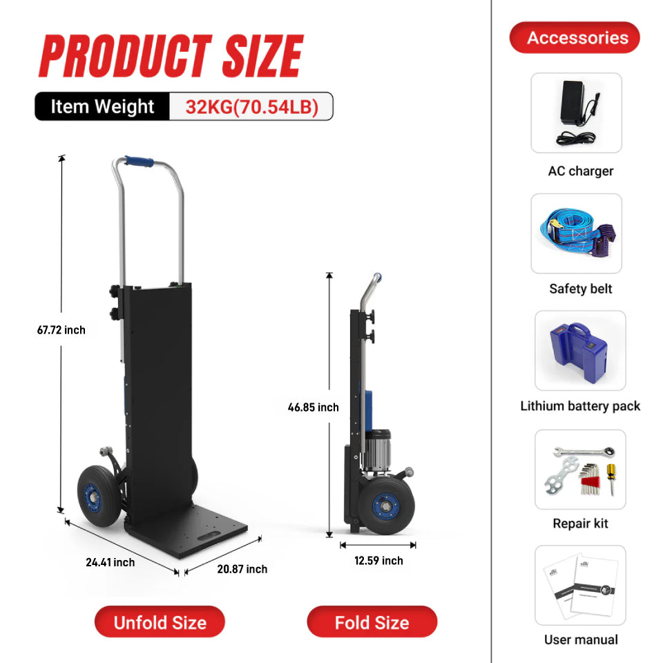 550lbs Electric Stair Climbing Hand Truck ZW4250