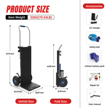 550lbs Electric Stair Climbing Hand Truck ZW4250