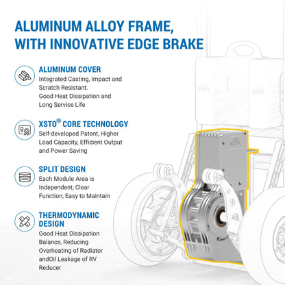 463lbs Motorized Stair Climbing Hand Truck With Edge Brake ZW7210GC
